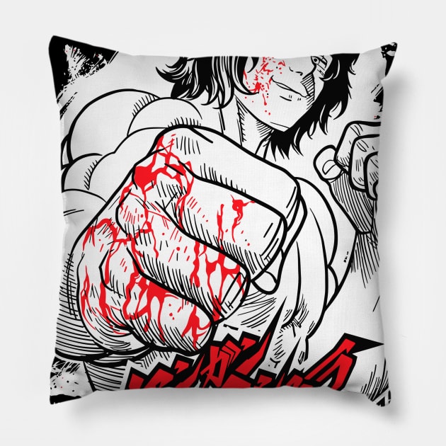 Kengan ashura Pillow by Vhitostore