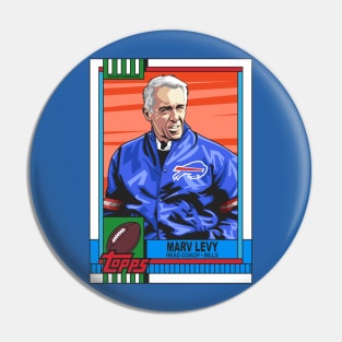 Marv Levy Football Card Pin