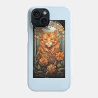 Ginger Snap Art Nouveau Cat Phone Case