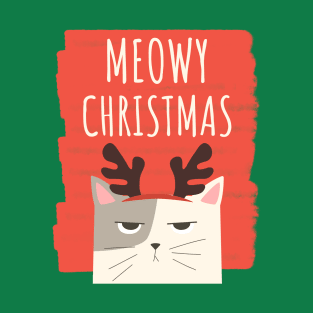 Christmas Cat Merry Christmas Holiday T-Shirt