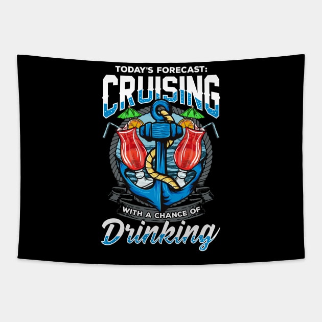 Todays Forecast Cruising with a Chance of Drinking Tapestry by theperfectpresents