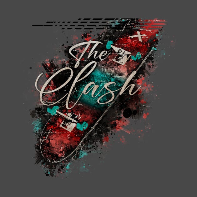 THE CLASH VINTAGE X Skateboard by GLOBALARTWORD