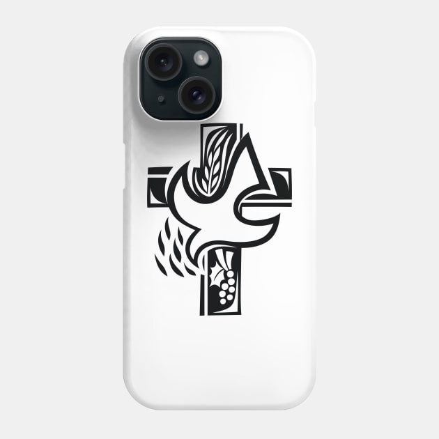 Cross with Holy Spirit Phone Case by martinussumbaji