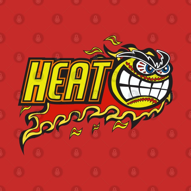 Heat Softball Logo by DavesTees