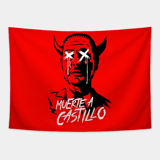 Muerte a Castillo Tapestry by demonigote