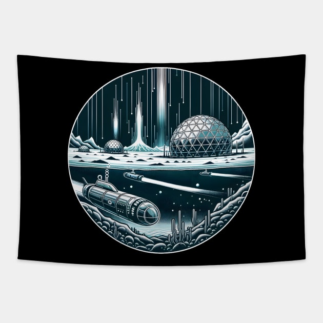 Underwater Utopia Tapestry by The Tee Bizarre