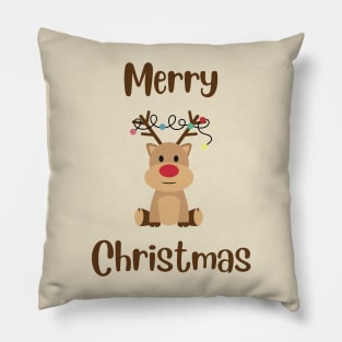 Cute Merry Christmas Present Pillow