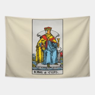 King of cups tarot card Tapestry