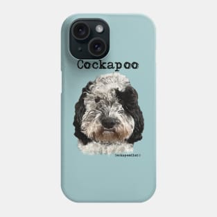 Black and White Cockapoo Dog Phone Case