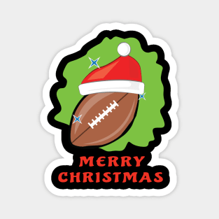 Merry Football Christmas - Funny Magnet