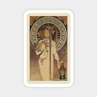 The Trappestine by A. Mucha Magnet