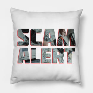 Scam Alert Pillow