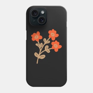 Teeny Tiny Orange Flower Bouquet Phone Case