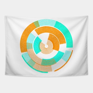 Geometric abstract circle galaxy Tapestry