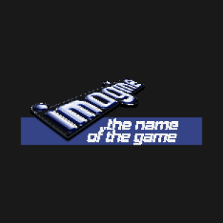 Imagine: The Name of the Game Retro Games Logo Pixellated T-Shirt