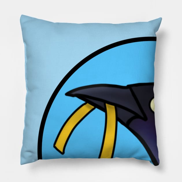 Grackle and Christmas (Large Print) Pillow by Aeriskate