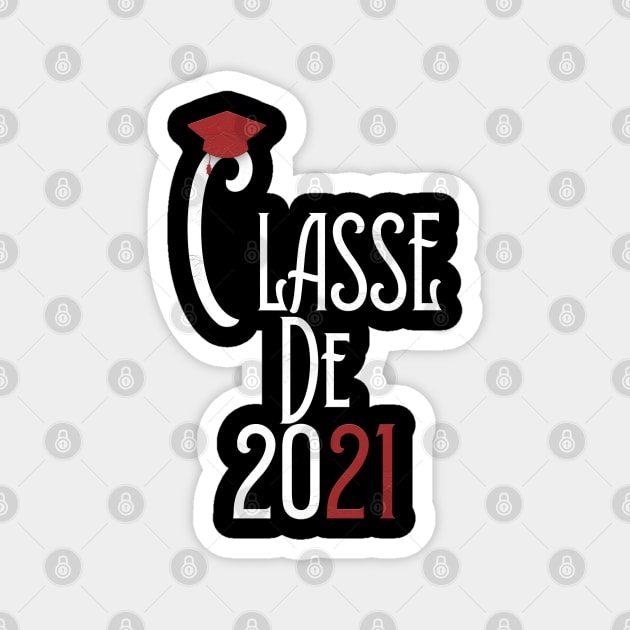 Classe de 2021 senior Magnet by Db Printed