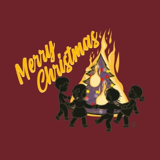 Merry Christmas Let it Burn Let it Burn Let it Burn T-Shirt