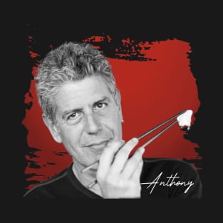 anthony bourdain-Brush Frame T-Shirt