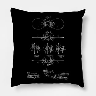 Eyeglasses Vintage Patent Drawing Pillow