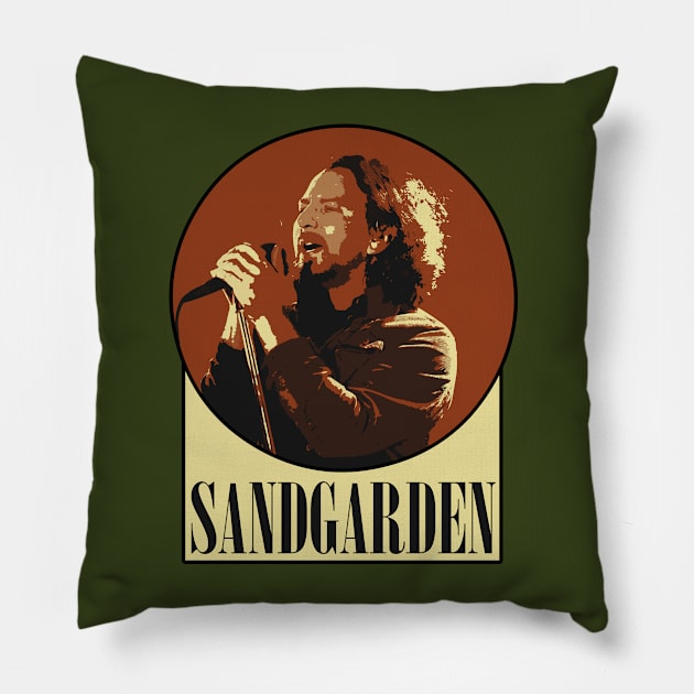 SANDGARDEN with Cheddar (Sbubby) Pillow by RyanJGillDesigns