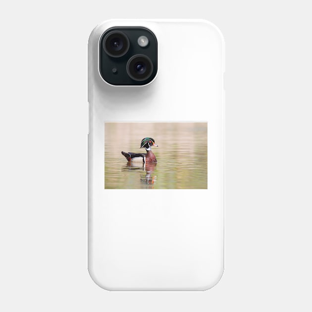 Silky Waters - Wood Duck Phone Case by Jim Cumming