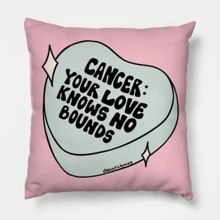 Cancer Conversation Heart Pillow