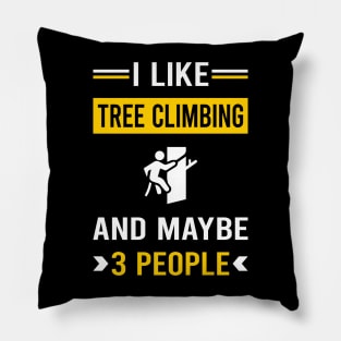 3 People Tree Climbing Climber Pillow