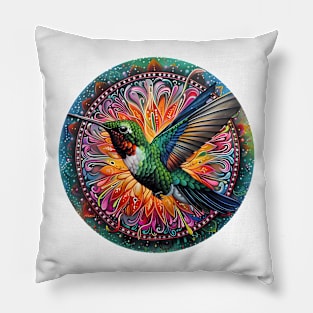 Mandala - Hummingbird Pillow