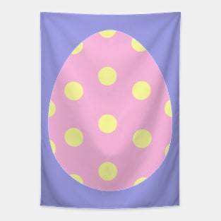 Easter egg pink with yellow dots Tapestry