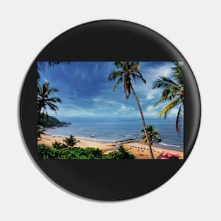 Dreamy Beach & Palm Trees Pin