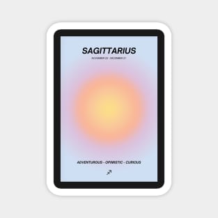 Sagittarius Aura Zodiac Sign Astrology Art Magnet