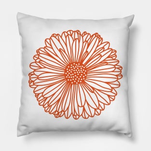 Gerbera Daisy Pillow