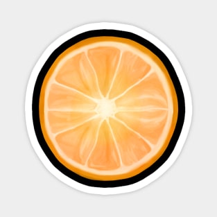 Orange Citrus Circle Slice Magnet