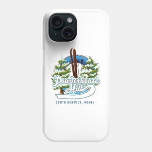 Powderhouse Hill South Berwick Maine ski logo Phone Case