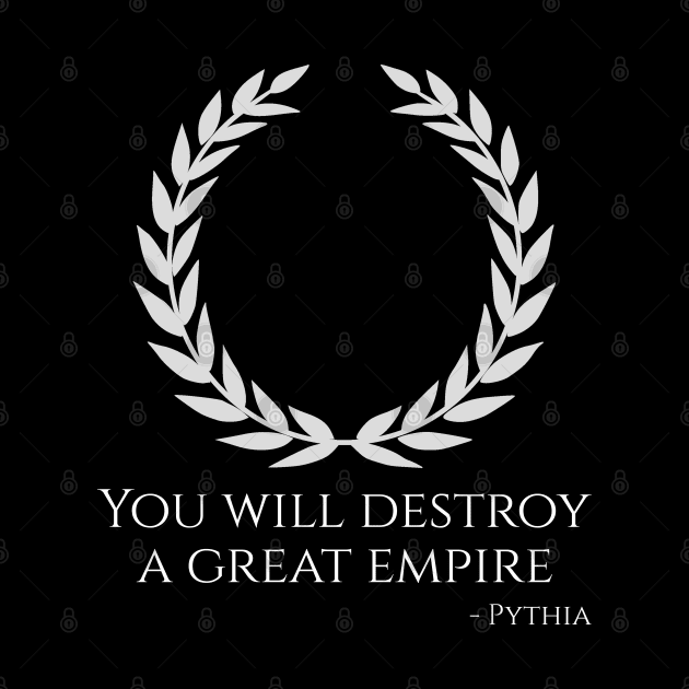 Ancient Greek History Mythology Oracle Of Apollo At Delphi Prophecy Quote by Styr Designs