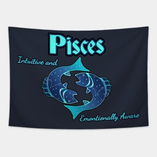 Pisces Zodiac Astrology Intuitive and Aware Tapestry