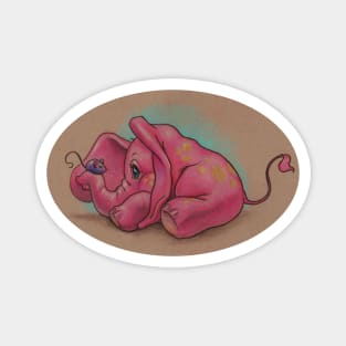 Pink Elephant (Face Your Fears) Magnet