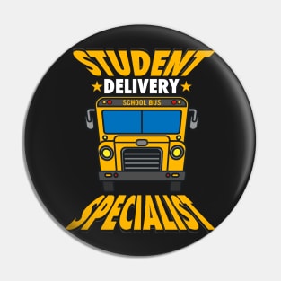school bus driver t-shirt gift Pin