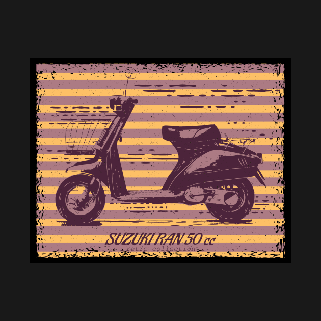 Retro Vintage Scooter #4 by YTdesign