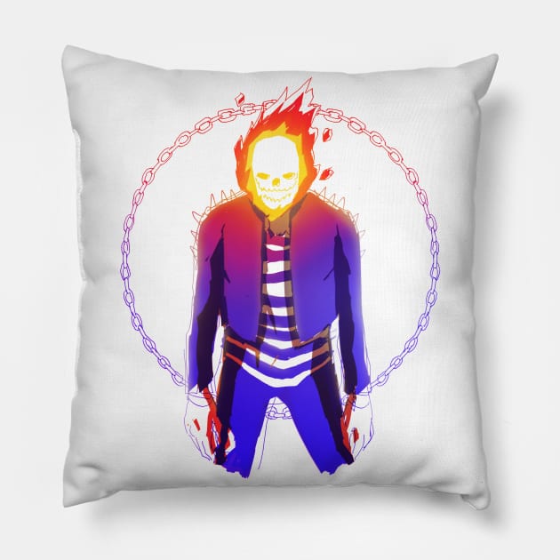 Love the Flames Pillow by JeremyDumouchel