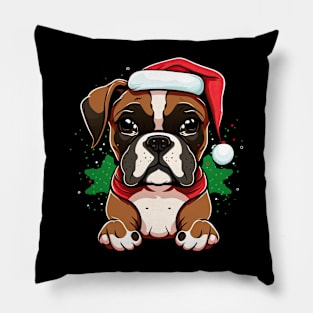 Boxer christmas Pillow