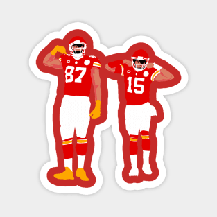 Patrick mahomes and Travis kelce Magnet