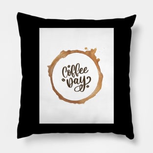 Coffee Day T-Shir Pillow