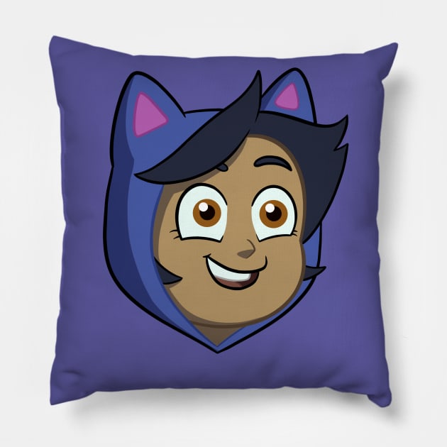 Cat luz Pillow by dragonlord19