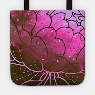 dark pink peony Tote