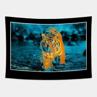 Tiger Pop art 7 Tapestry