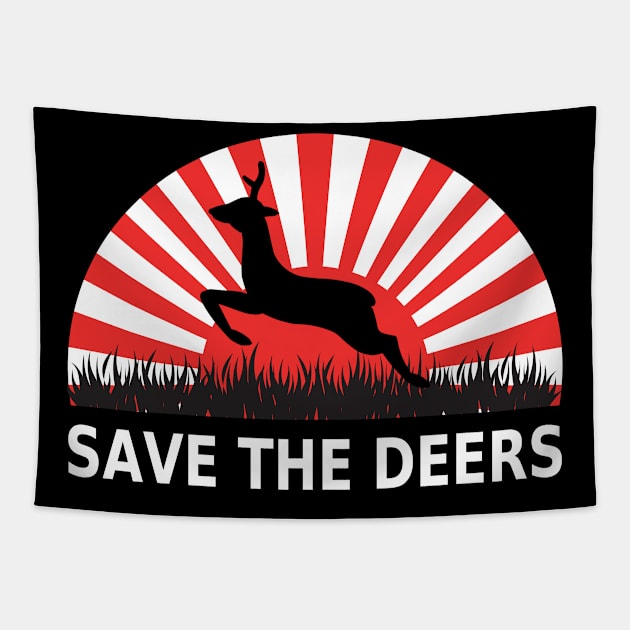 Climate Change Save the Key Deers Tapestry by coloringiship