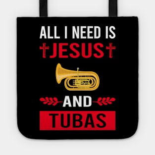 I Need Jesus And Tuba Tote