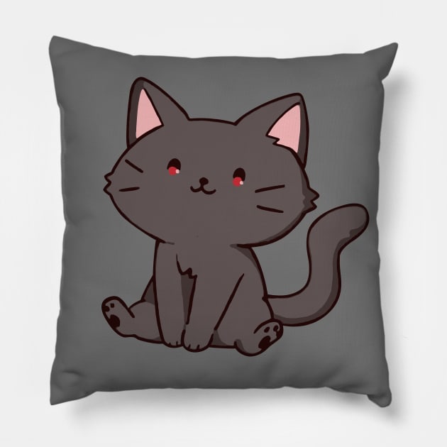 Cute little cat Pillow by JamesCMarshall